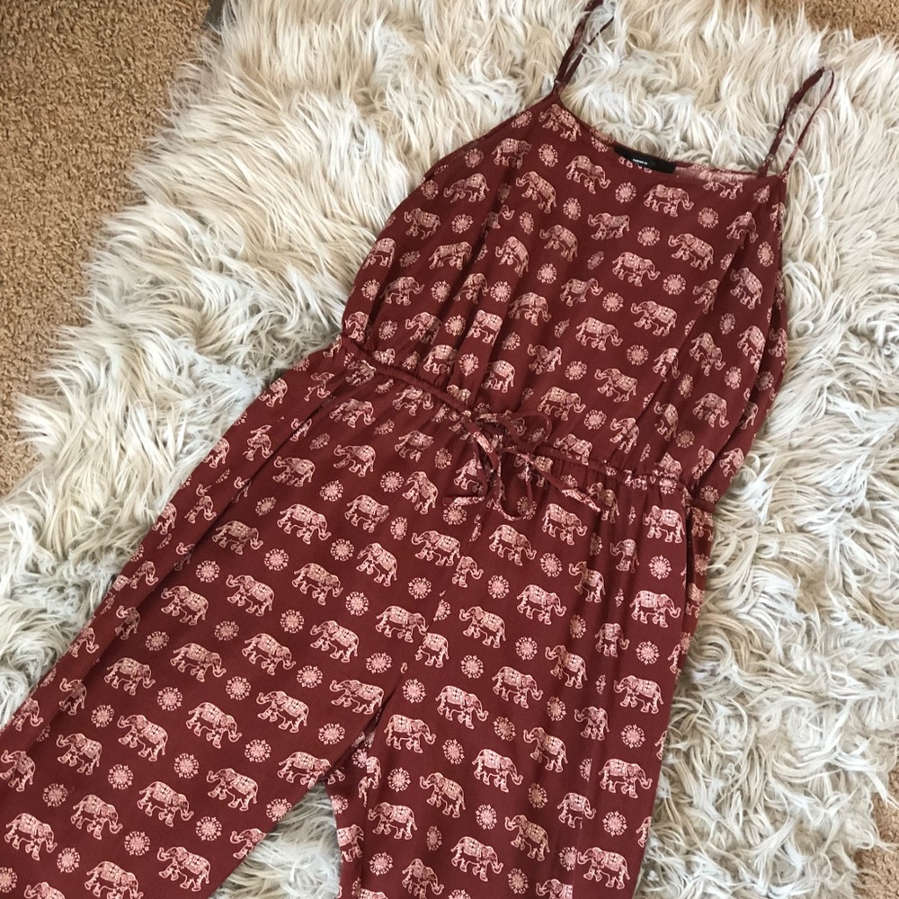 Elephant Print Romper